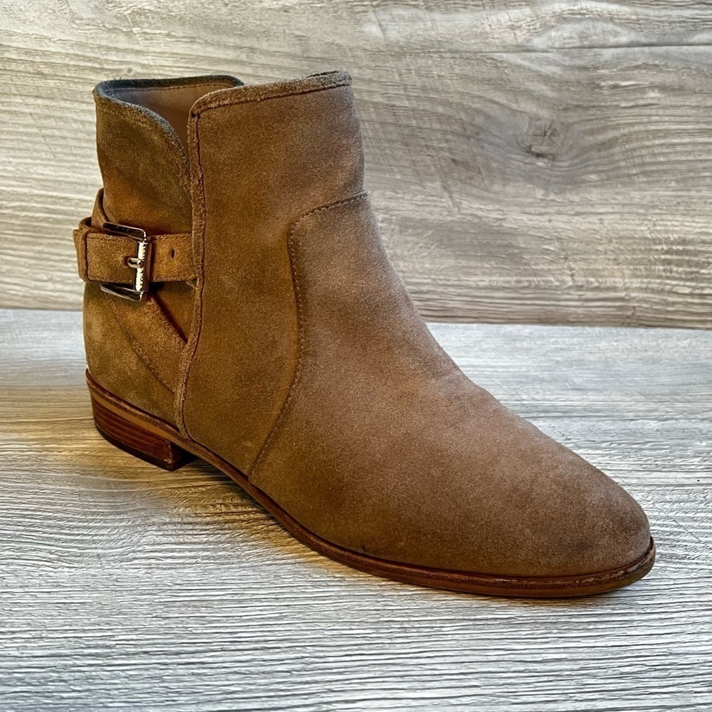 Michael Kors Salem suede buckled and elastic Bootie size 8